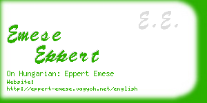 emese eppert business card